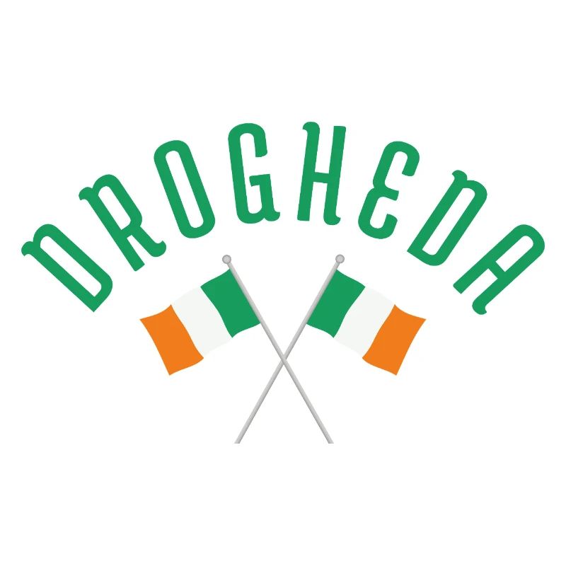 Drapeau irlandais croisé de Drogheda