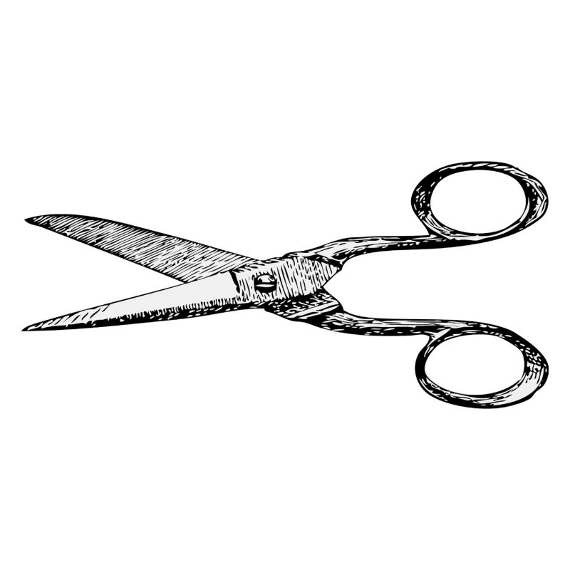 Schere Zeichnung Friseur