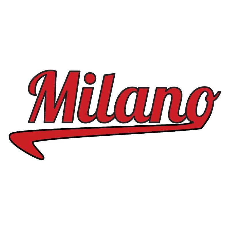 Milano Script Emblem Swoosh