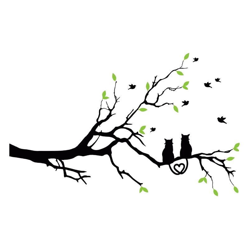 Rameau nocturne à feuilles vertes