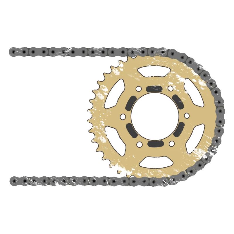 Sprocket chain composite cracks