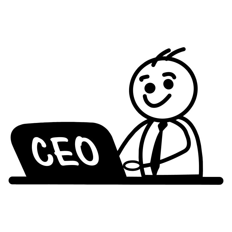 CEO von Arbeitslaptop