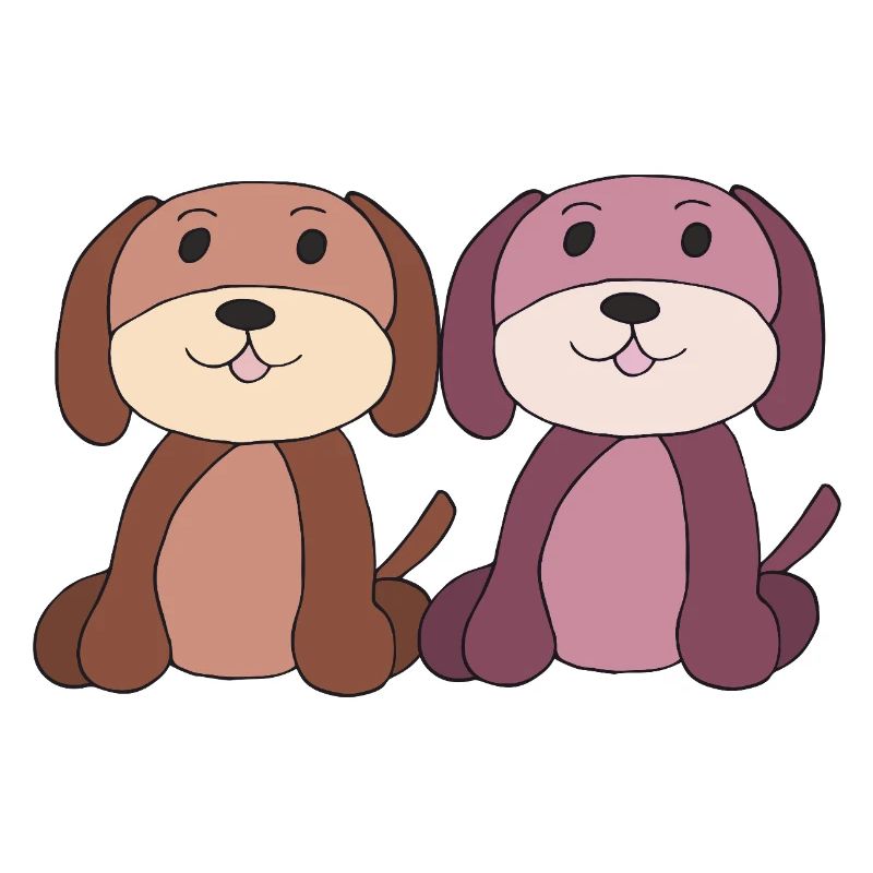 zwei hunde junge mädchen