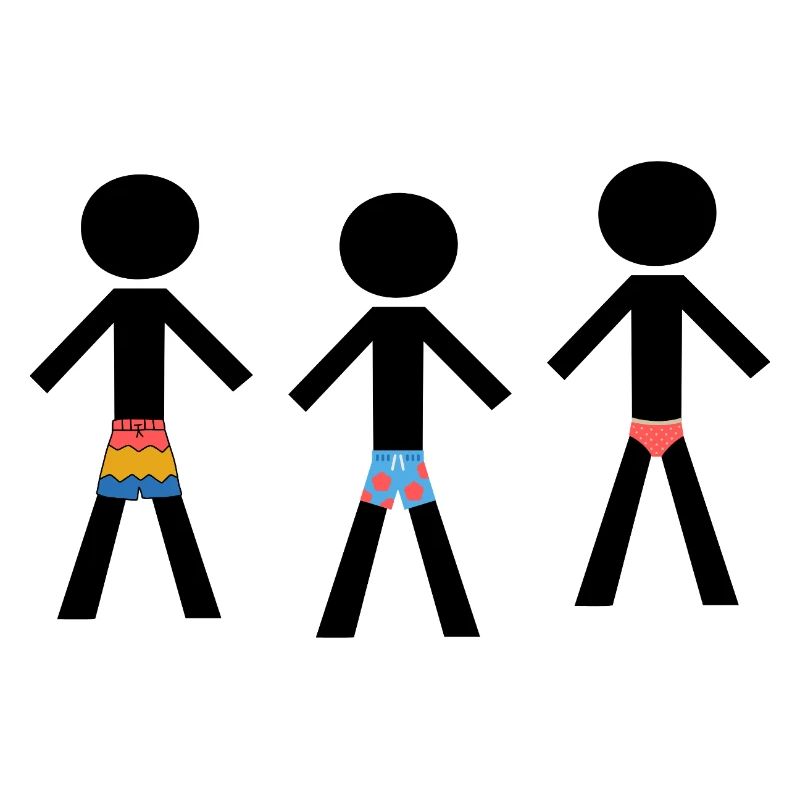 Beach Ready - Three well-dressed men