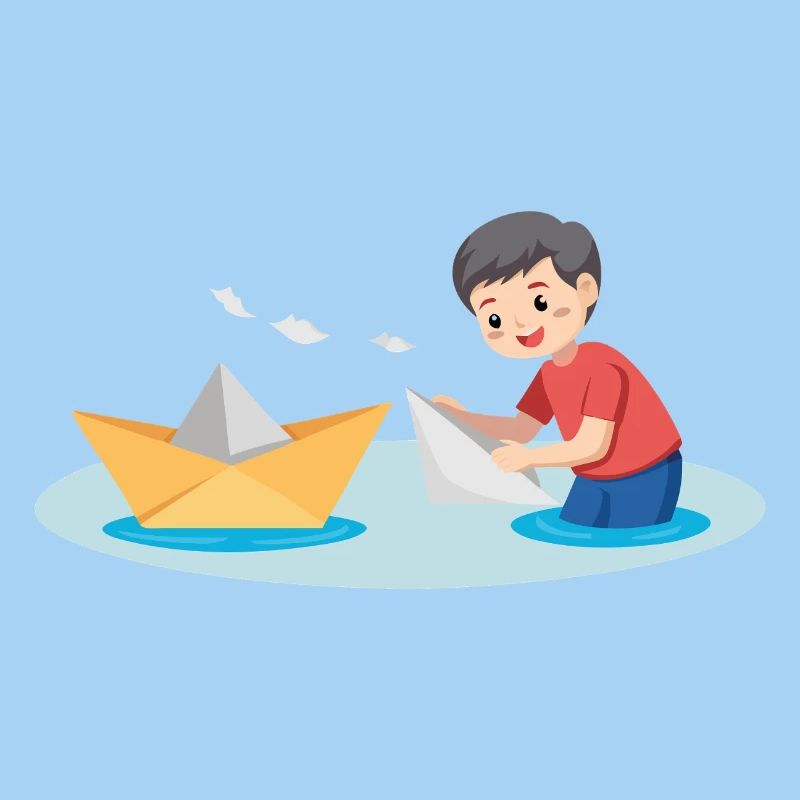 Papierboot spielen
