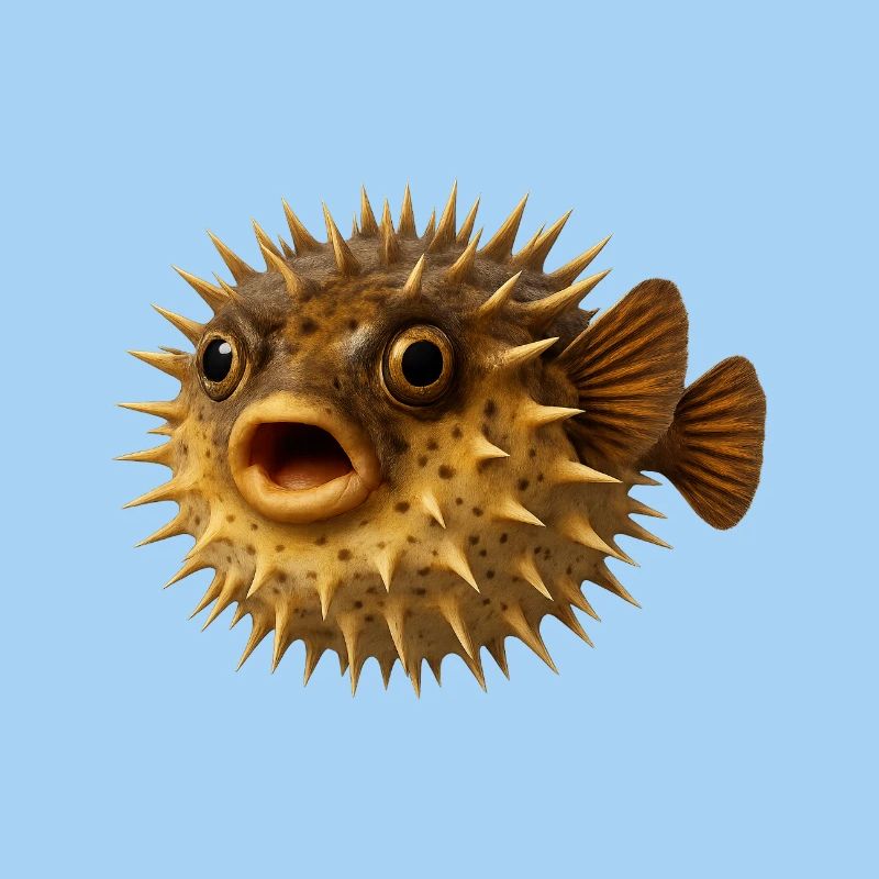 Spiny Fish Underwater Pattern