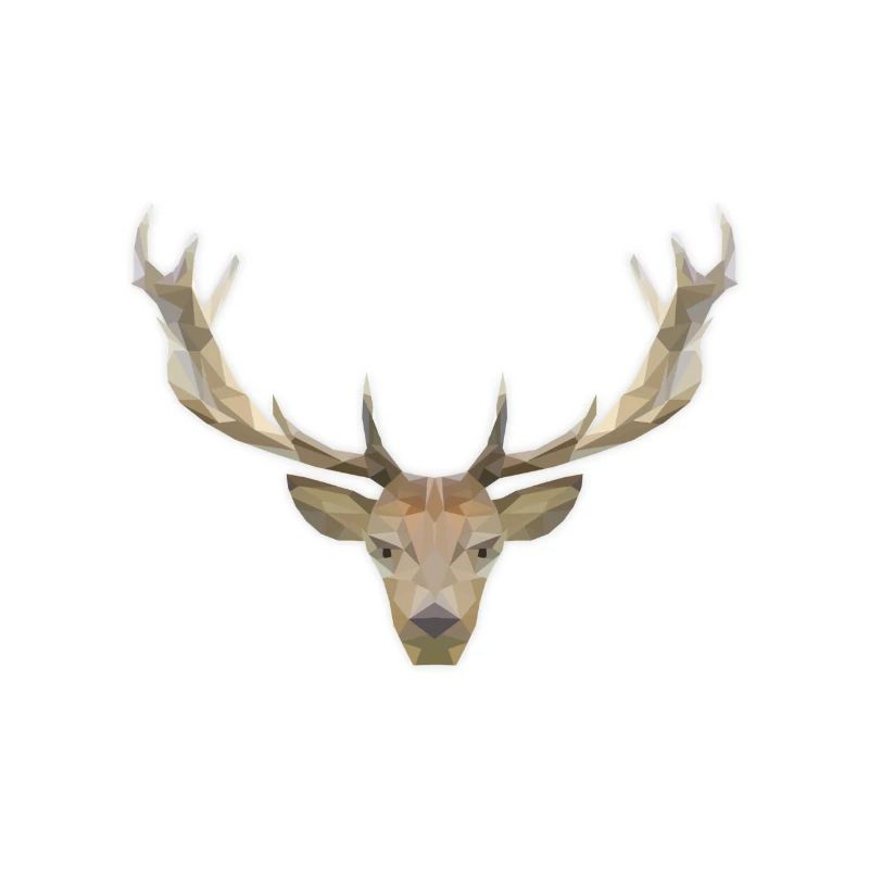 Low Poly Hirsch
