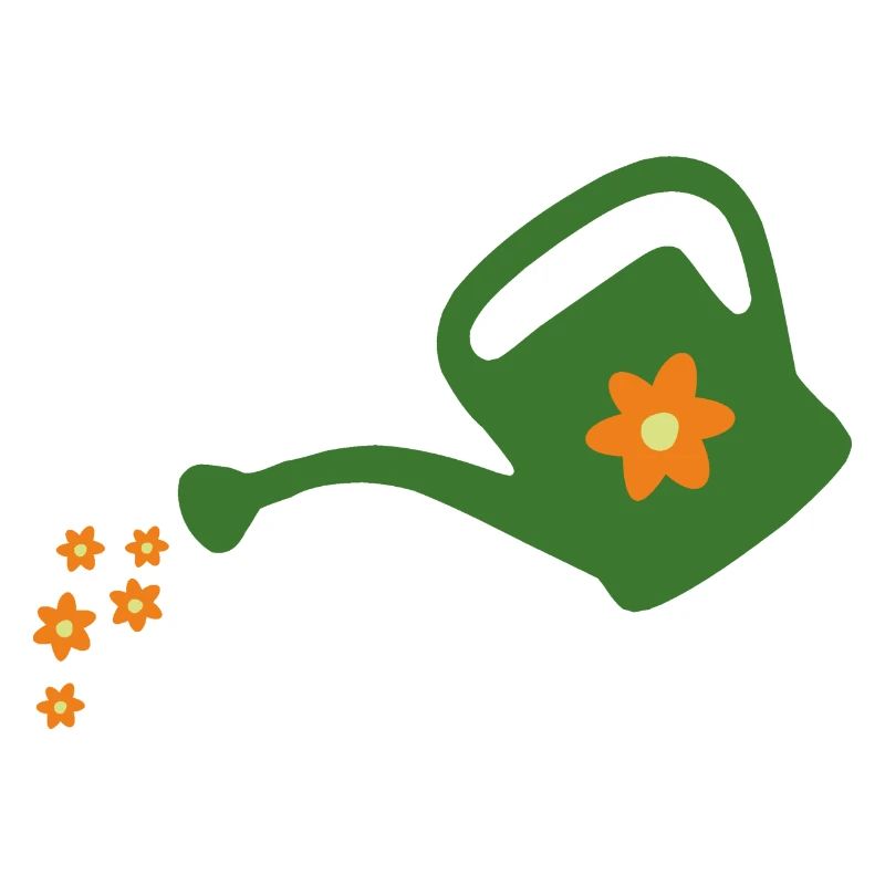 Blumen gießen Gießkanne (dunkel)