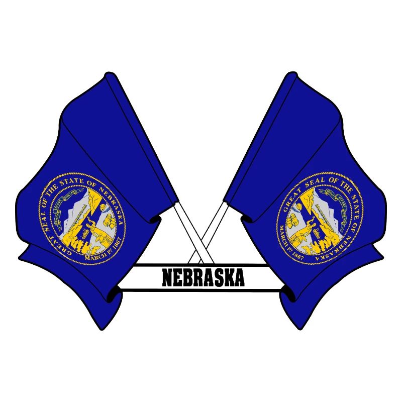 wee flags text NEBRASKA