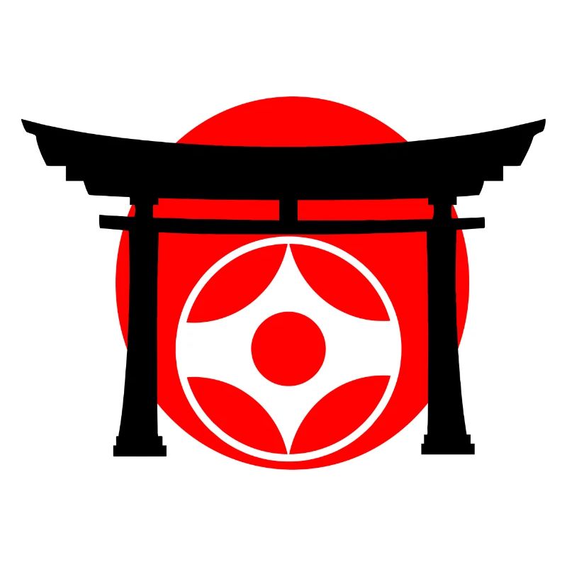 Kyokushin-Kanku-Zeichen in Torii
