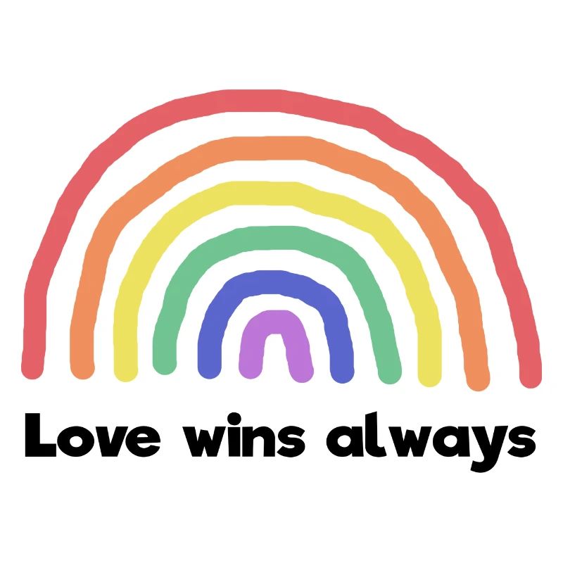 Frieden Liebe Regenbogen Statement Weltfrieden