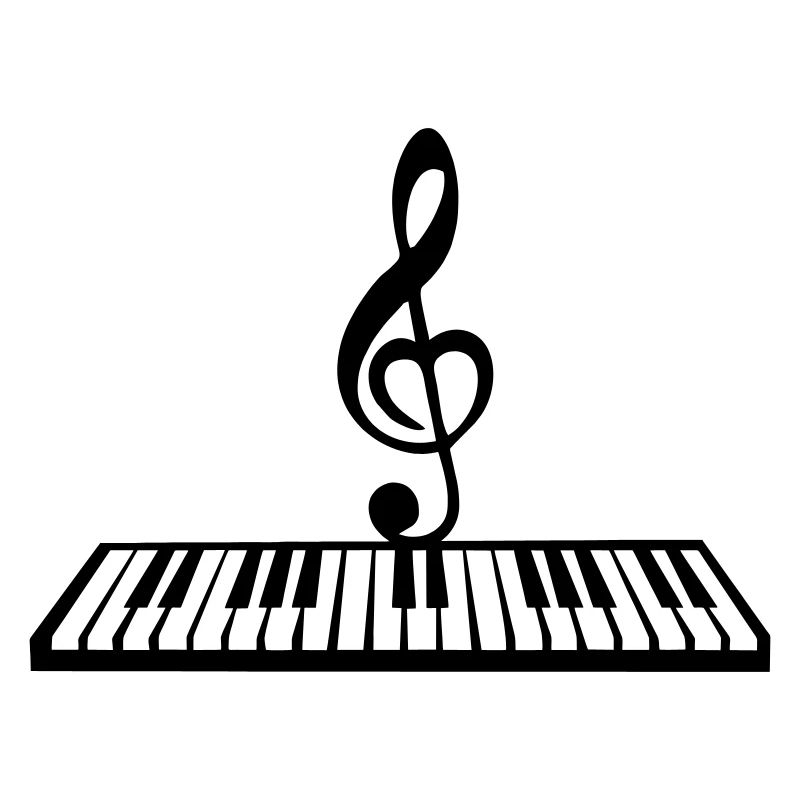 Klavier mit Notentaste, Keyboard