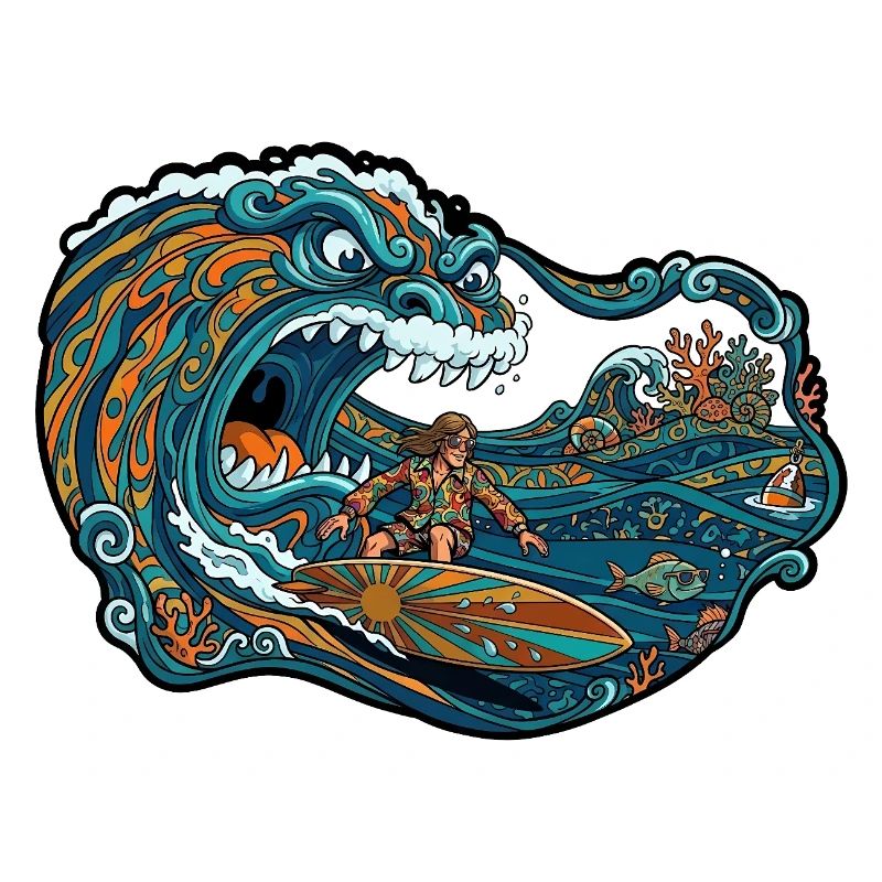 Aventure de vagues géantes de vagues