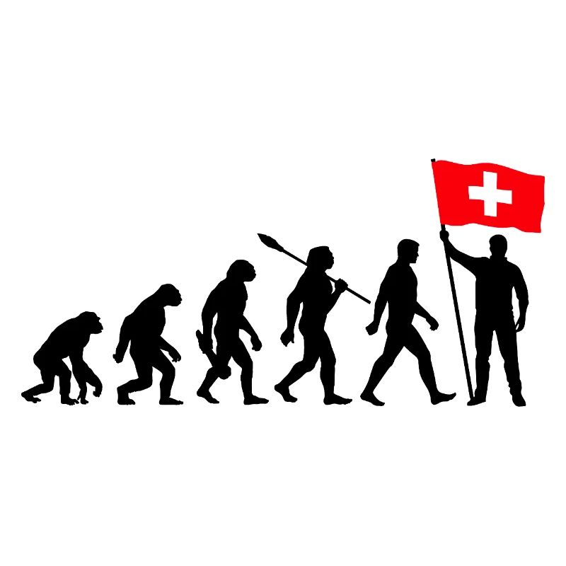 Schweiz - Evolution - Flagge - Nation
