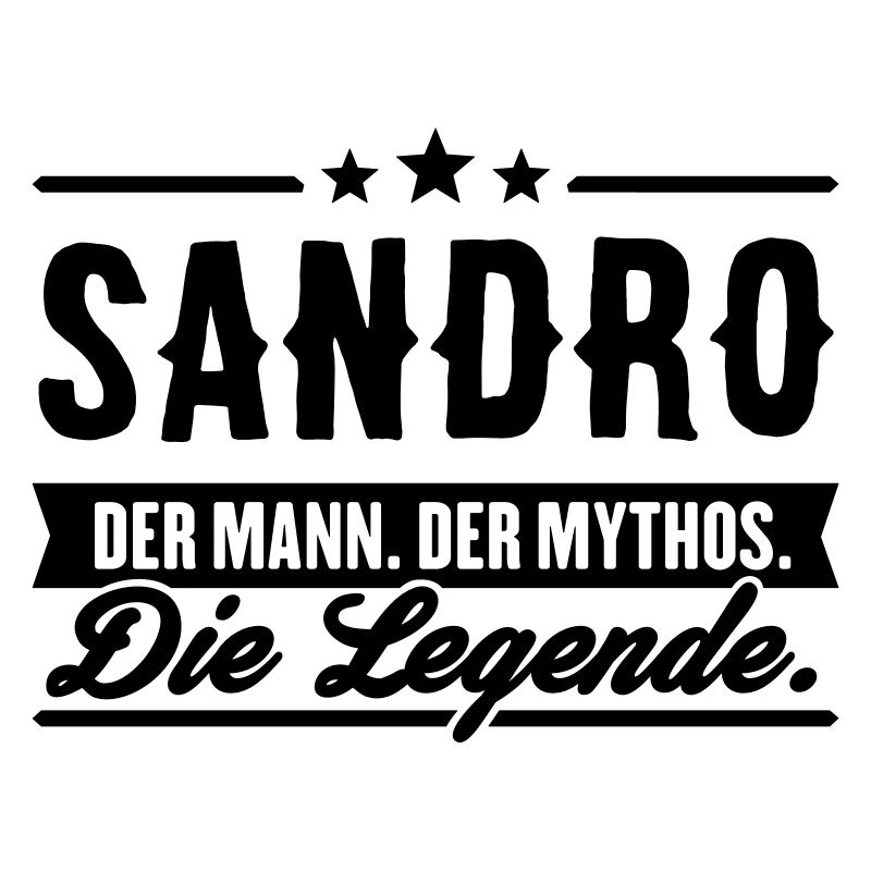 Mann Mythos Legende Sandro