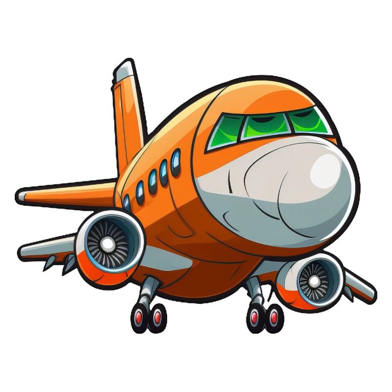 Comic Jet Plane