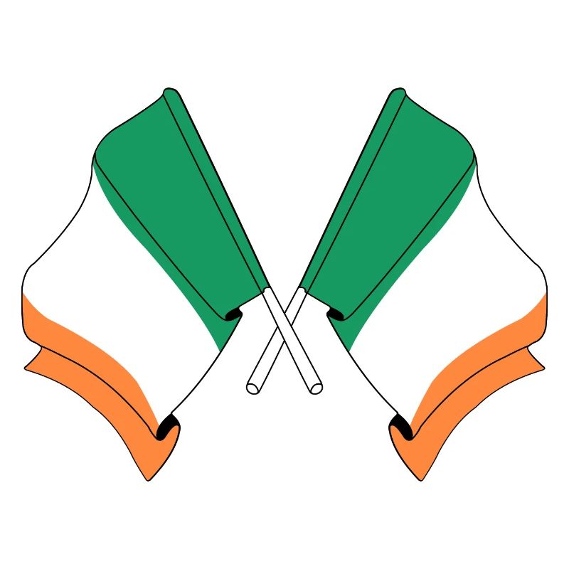Drapeaux de l’Irlande croisés