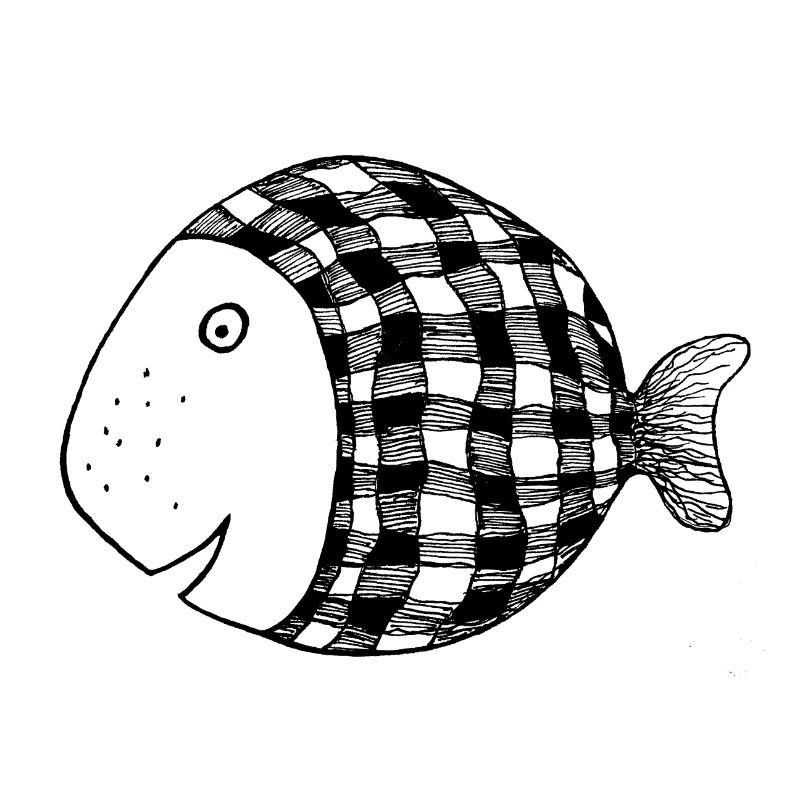 Dicker Fisch kariert