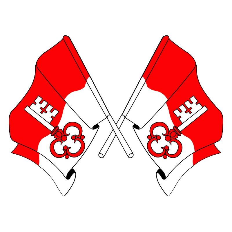 Deux drapeaux d’Obwald Suisse