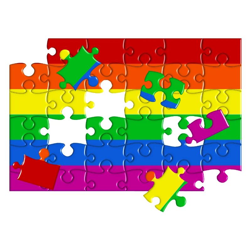LGTBQ+ Flaggen-Puzzle