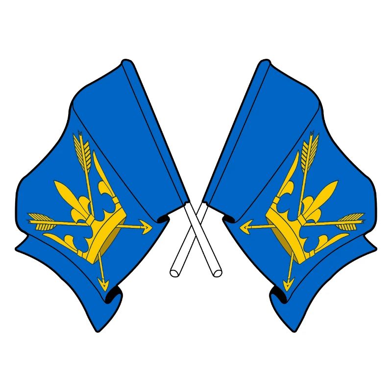 Suffolk Flags Crossed