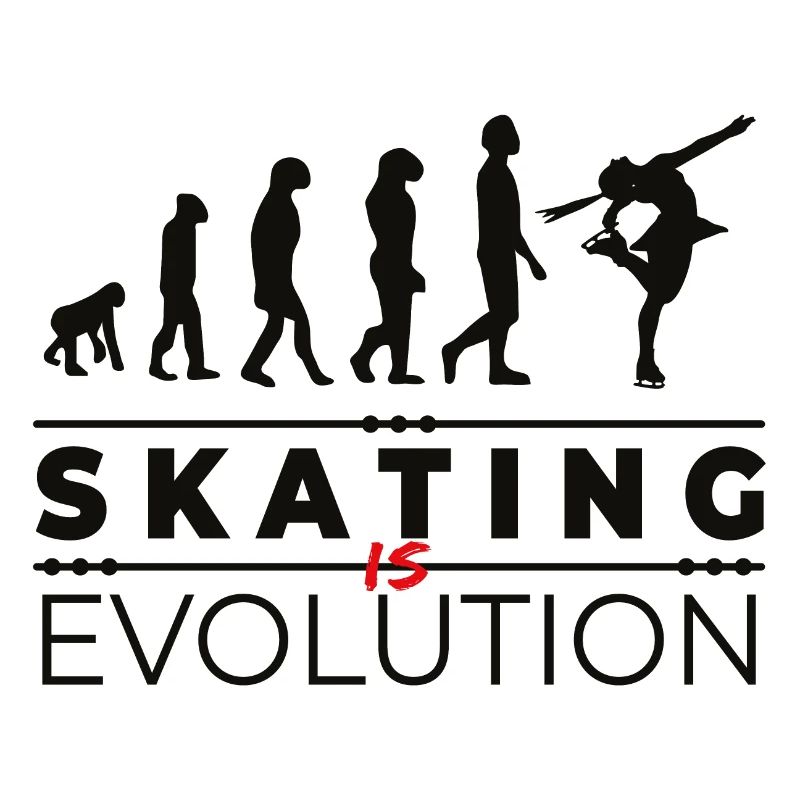 Skating is evolution - Message Humor Parody