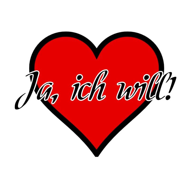 Ich will Heirat Hochzeit Ehe Antrag Liebe Geschenk