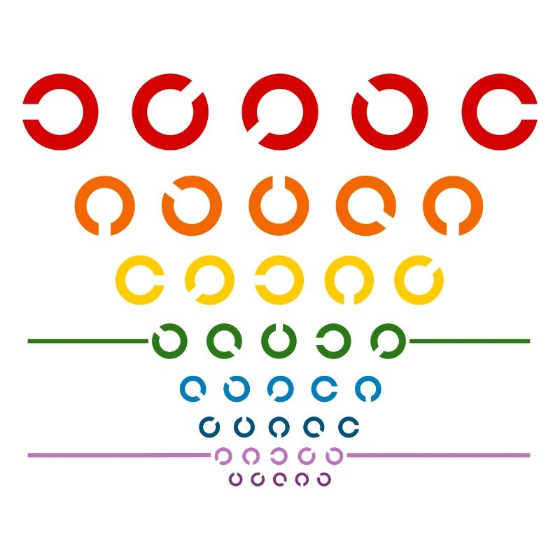 Regenbogen Sehtest