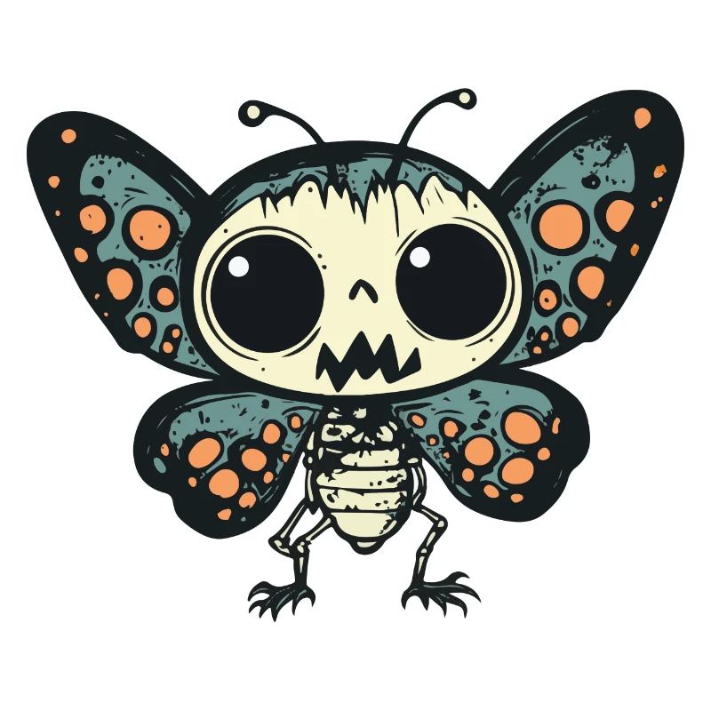 Butterfly Halloween Comic Funny