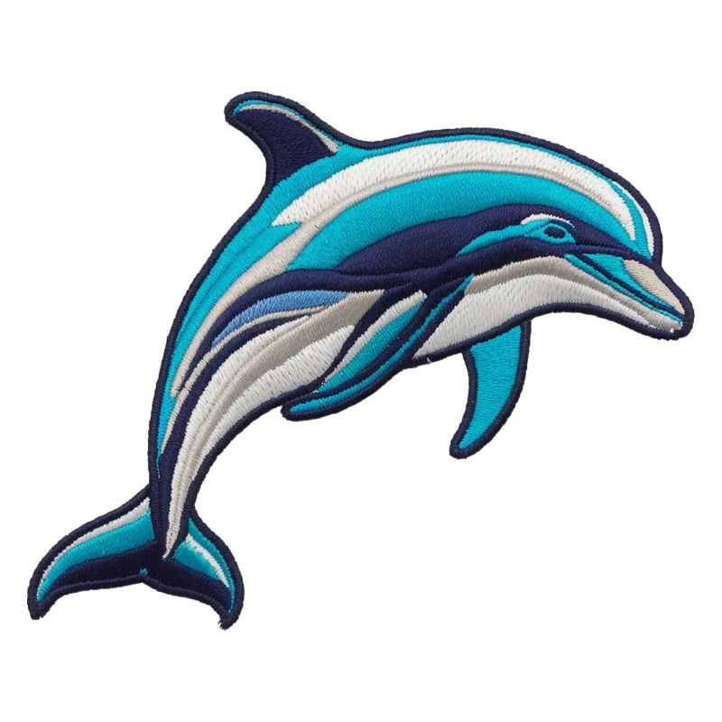 Gestickter Delfin
