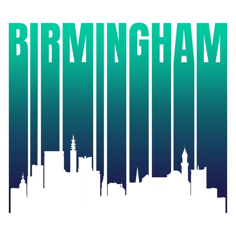 Birmingham Skyline Gradient