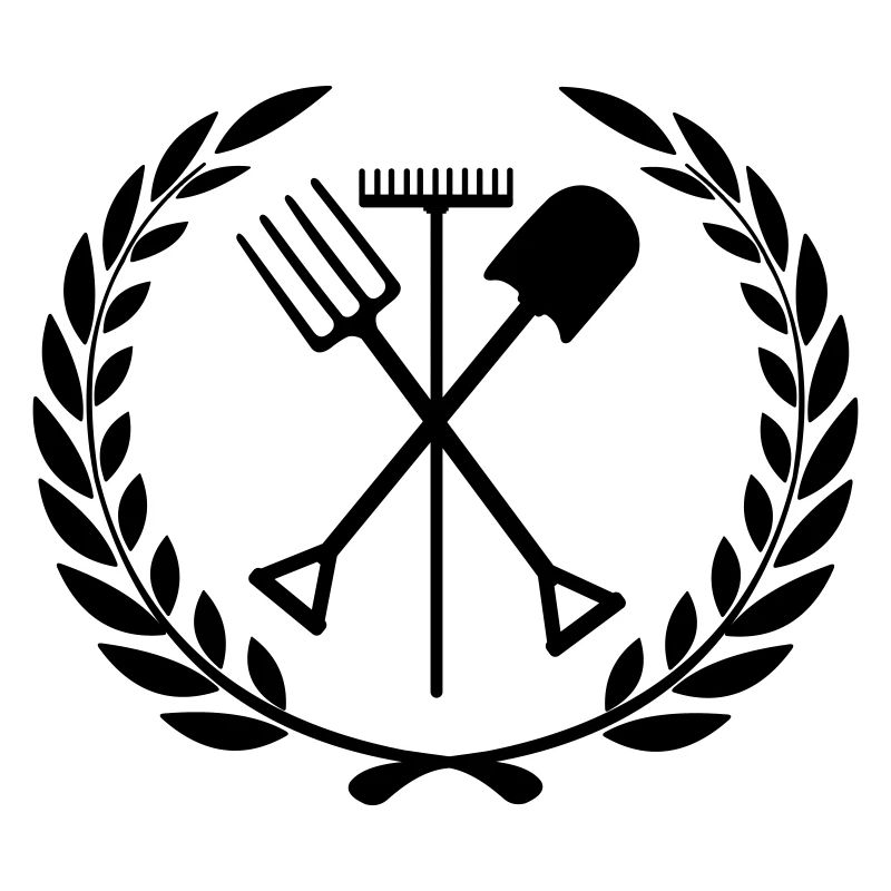 Garden tools rake, shovel, pitchfork