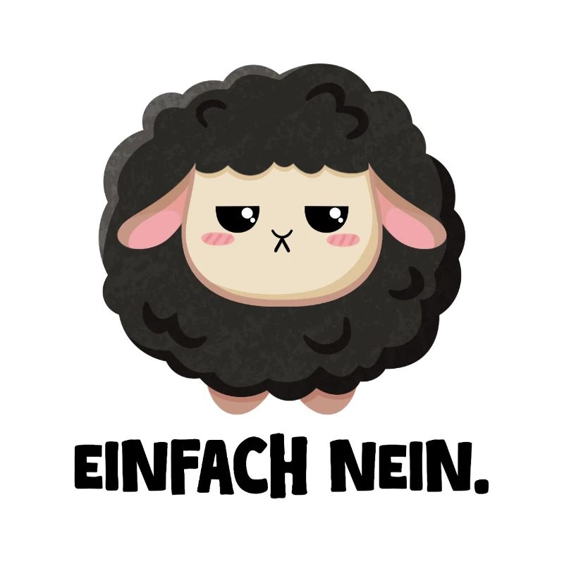 Grumpy Schaf Einfach nein