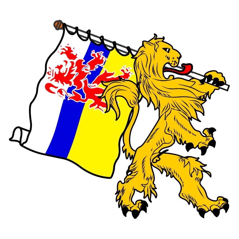 Lion avec drapeau Limbourg le drapeau limbourg