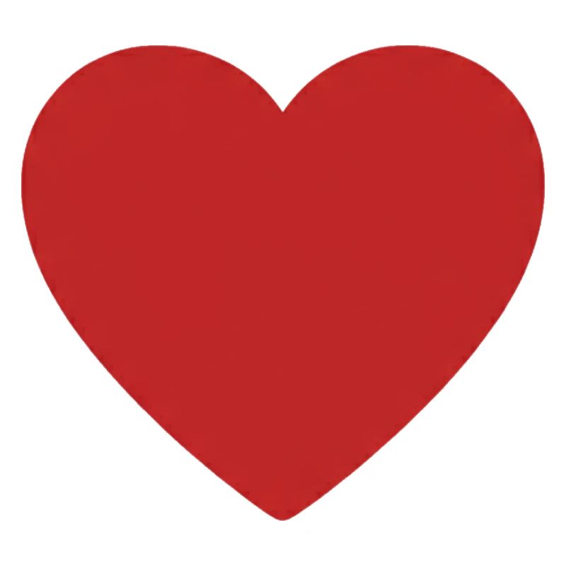 Red Heart Icon Print