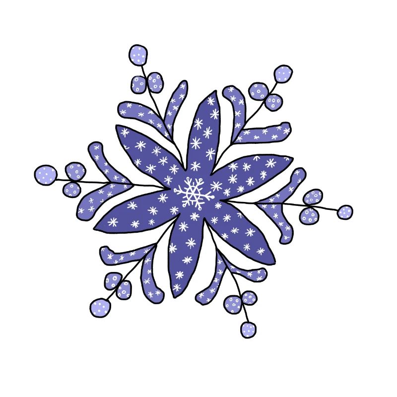 blaue_Schneeflocke