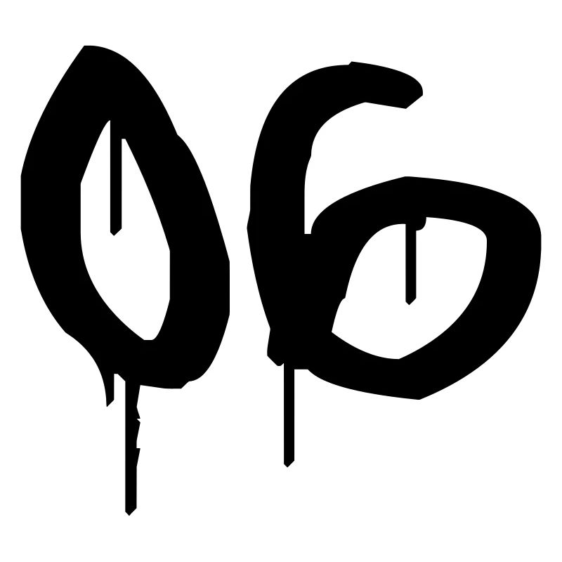 Nummer 06 Urbaner Graffiti-Stil