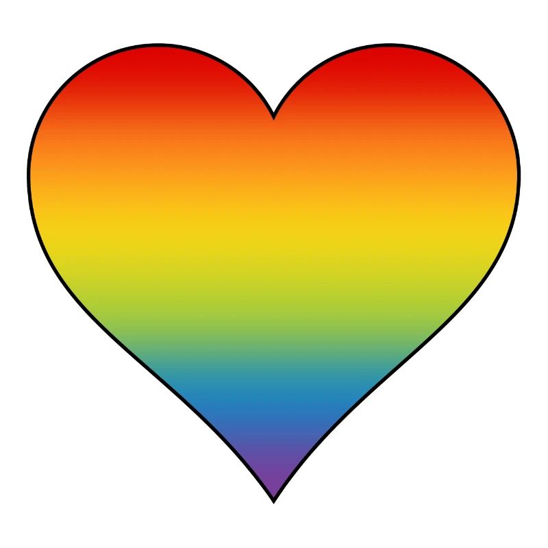 Regenbogen Herz 