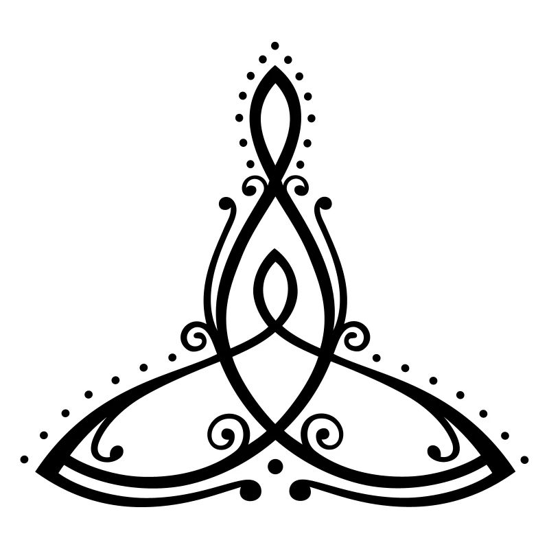 Symbole celtique, mère avec enfant.