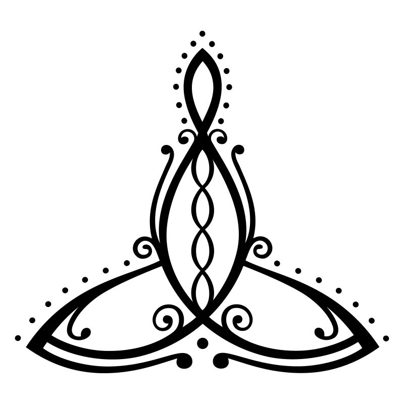 Celtic Motherhood Symbol Mutter mit vier Kindern