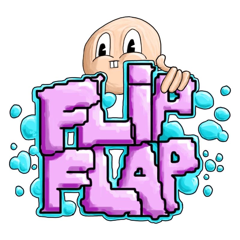 Spaßiger Graffiti-Bubble Flip