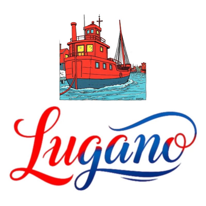 Lugano Hafen Souvenir