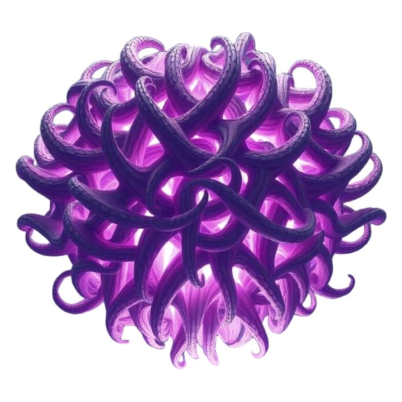 boule de tentacule violette