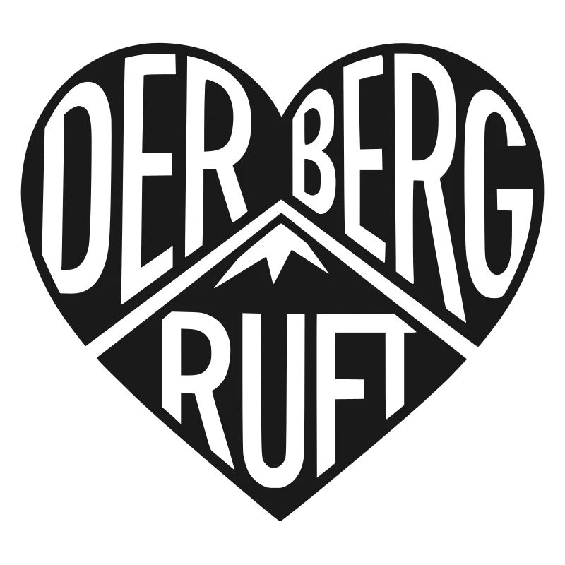 Der Berg ruft Herzprint