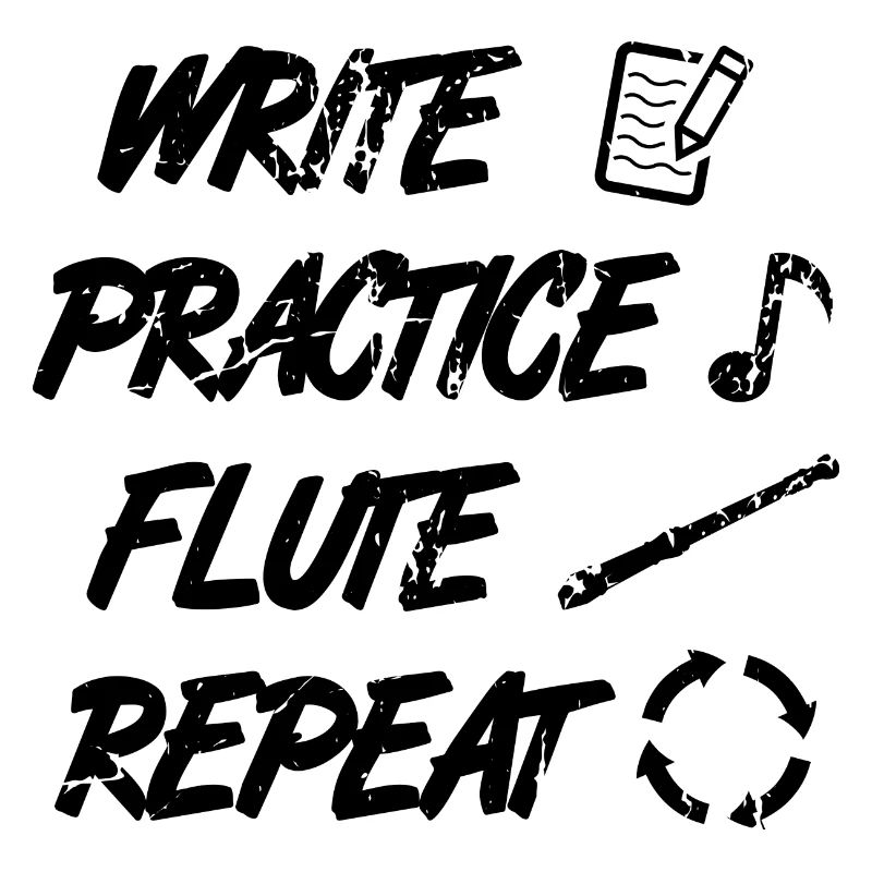 Practice writing Repeat flute