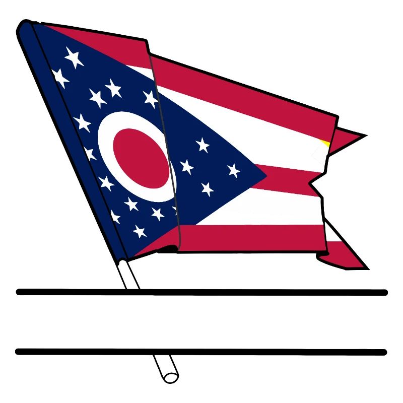 Flagge Ohio Textbanner