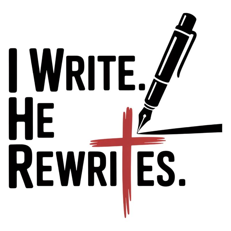 I Write He Rewrites Glauben Jesus