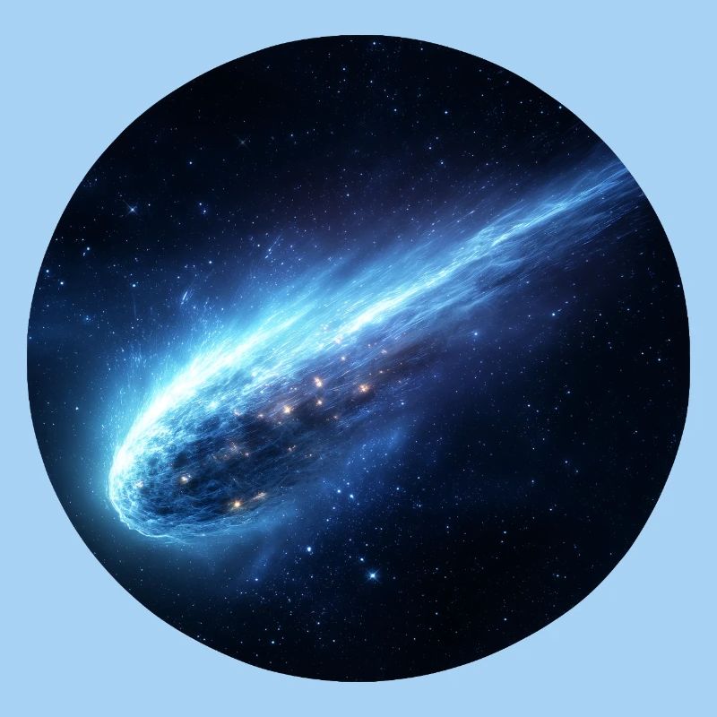 Astronomy Space Comet Streaking Tail