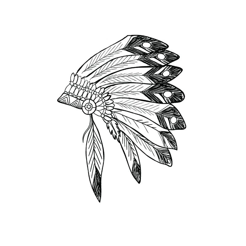 Coiffe Apache Guerrier Indien