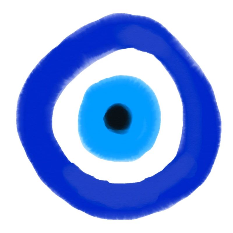Blue Orbit Eye Abstract